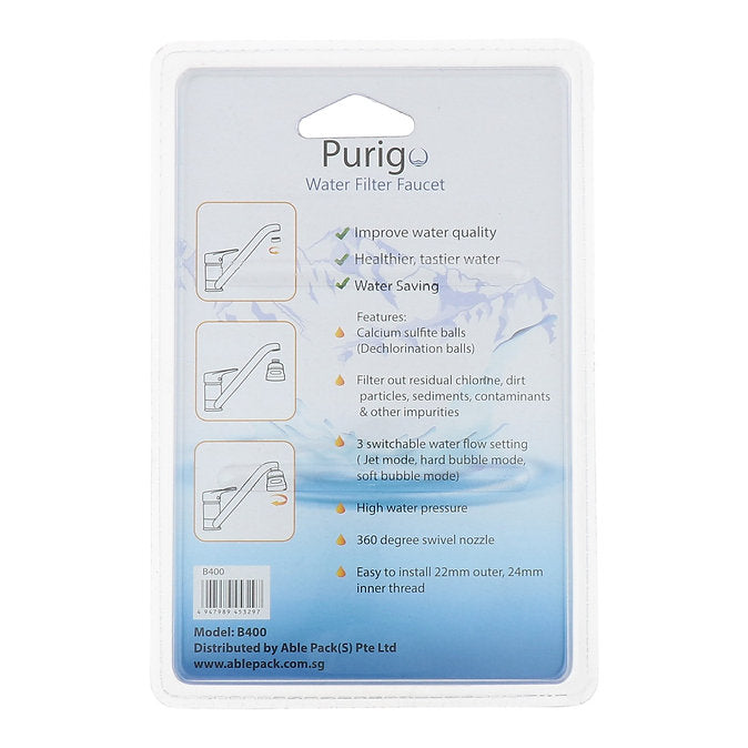 Purigo Water Filter Faucet (Calcium sulfite balls/ Blue)