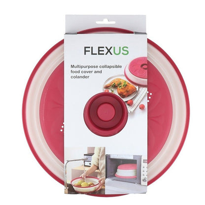 Flexus Microwavable Collapsible Food Cover and Colander