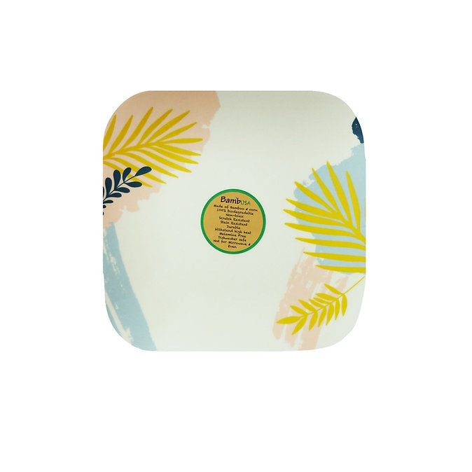 8 inch Square Plate (Tropical)