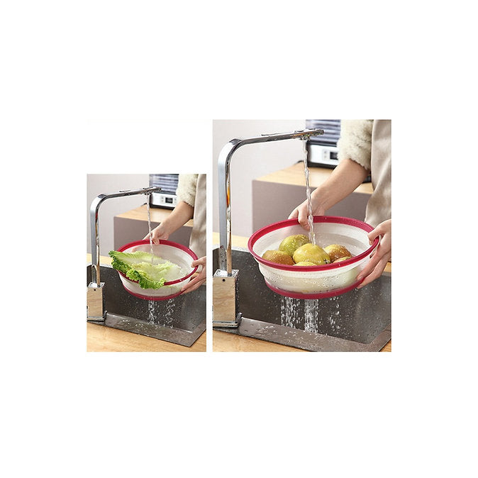 Flexus Microwavable Collapsible Food Cover and Colander