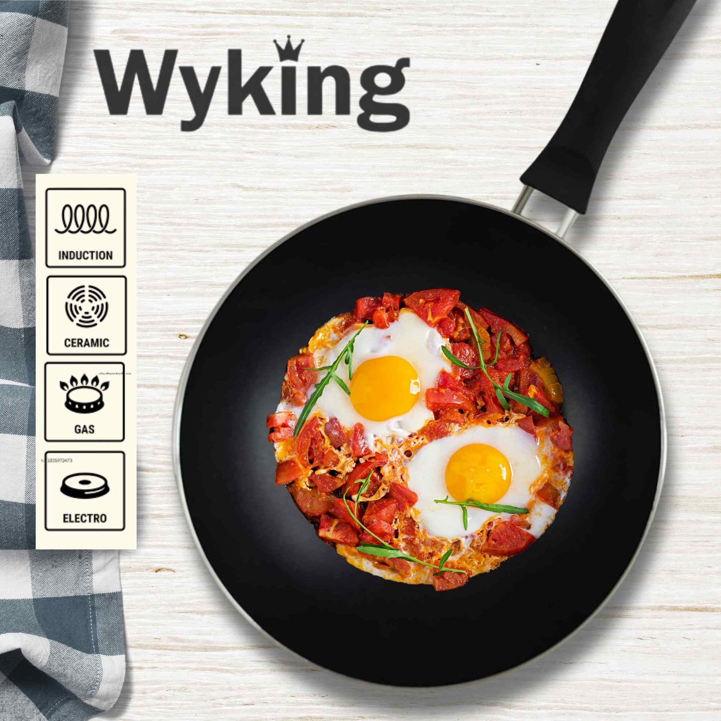 Wyking Deluxe Non Stick Fry Pan 22cm Induction