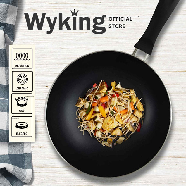 Wyking Deluxe Non Stick Wok Pan 24cm Induction